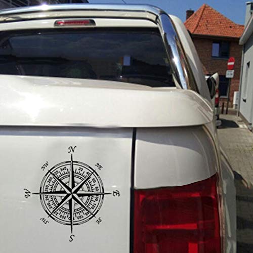xxiaoTHAWxe NSWE Compass Car-Styling Motorcycle Vehicle Body Window Decals Sticker Decor - White - Thumbnail 3