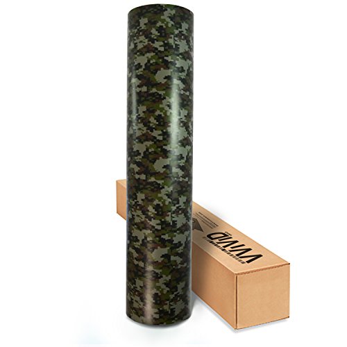 VVIVID Digital Camouflage Vinyl Wrap Film for DIY No Mess Easy to Install Air-release Adhesive (3ft x 5ft)