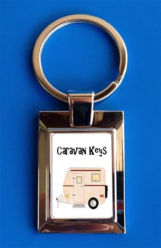 Maisie Moo Gifts Limited Caravan Keys Gift Keyring Keychain, Black