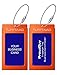 Luggage Tags Business Card Holder by TUFFTAAG - Durable Travel ID Bag Tag in Multiple Color Options, Perfect for Suitcases, Backpacks, and Carry-Ons, Easy Identification, Secure and Stylish