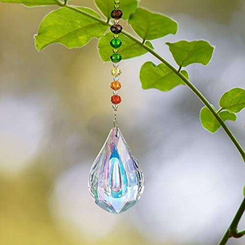 Vasdoo Glass Crystal Ball Prism Pendant Suncatcher Rainbow Maker for Window,Office,Garden Decoration with Gift Box, Pack of 2 - Thumbnail 3