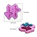 Witkey 2 Cavity Cross Shape Non Stick Silicone Mold Fondant Chocolate Molds Candy Molds Baking Cookie Mould Soap Decorating Molds