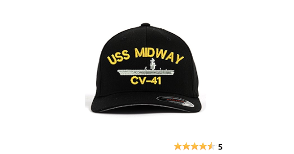 USS Midway CV-41 Ship Military Flexfit 