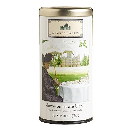 Downton Abbey Estate Blend Earl Grey Black Tea with Vanilla Limited Edition Tin, Caffeinated, 36 Tea Bags