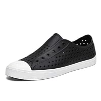 SAGUARO Mens Womens Lightweight Breathable Slip-On Sneaker Garden Clogs Beach River Sandals Water Shoes Black 7 M US Women / 6 M US Men