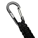 EOTW Black Paracord Keychain with Carabiner Military Braided Lanyard Utility Survival Lanyard King Ring Hook for Keys Knife Flashlight Best for Outdoor Camping Hiking Backpack 4Pack (Black 4Pack)