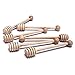 Dealglad 20Pcs Portable 6 Inch Wooden Jam Honey Dipper Stirring Rod Honey Muddler Stick Spoons