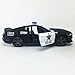 2015 Ford Mustang GT LAPD State Police Squad Car Black Kinsmart 1:38 DieCast Model Toy Car Collectible