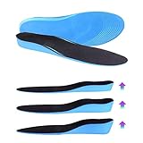 ELEFT Ultra Thin Men's Women's Height Increase Elevator Shoes Insoles, Heel Lifts 2cm up 0.8 inch Taller 1 Pair