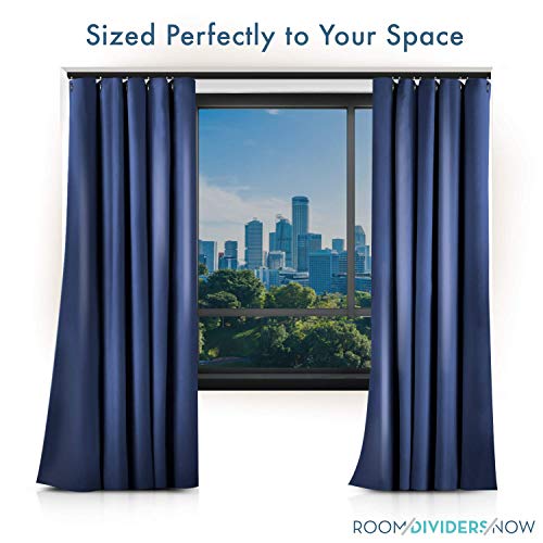 RoomDividersNow Ceiling Track Set - Medium, for Spaces 6ft - 12ft Wide (Zoro Black)
