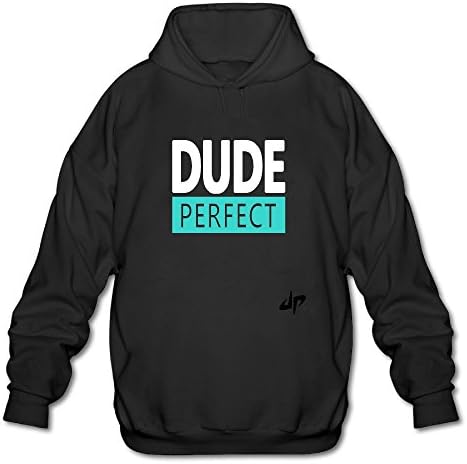 ShsjshH Men's Hoodie Dude&Perfect Logo Adult Plus Size Pullover Younth Sweatshirt X-Large