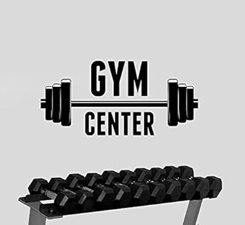 Gym Center Logo Wall Decal Art Removable Vinyl Sticker Window