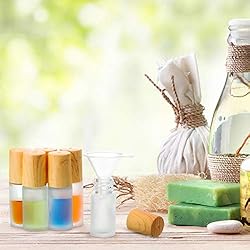 10 Piece Frosted Glass Roller Bottle Bulk with
