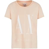 Armani Exchange Womens Icon Logo Boyfriend Tee