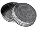 Galvanized Vintage Reproduction Lids for Mason, Ball, Canning Jars (4 Pack, Wide Mouth)