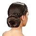 ClothoBeauty Extra Large Ring Style Hair Bun Maker, Women Chignon Donut Shaper (For Thick and Long Hair) 5.5 in, (X-Black)