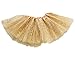 GOODTECK Newborn Infant Baby Professional 3 Layers Sequin Tutu Tulle Skirt (3-8 Years, Gold)