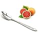 HAZOULEN Grapefruit Spoons, Stainless Steel, 6-2/5-Inch, Set of 4 (Clover)