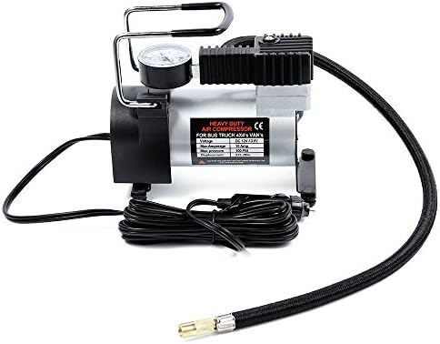 DC 12V - 13.5V Portable Car Electric Inflator Pump Air Compressor 100PSI Electric Tire Tyre Inflator Pump for for Auto Bicycles