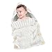 Colorful Newborn Baby Wrap Swaddle Blanket, Oenbopo Baby Kids Toddler Knit Blanket Swaddle Sleeping Bag Sleep Sack Stroller Wrap for 0-12 Month Baby (White)