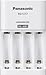 Panasonic BQ-CC17SBA eneloop Advanced Individual Battery Charger with 4 LED Charge Indicator Lights, White primary