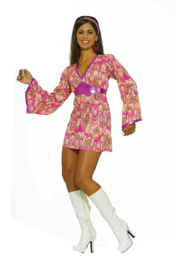 Forum 60S Revolution Go-Go Flower Power Dress Costume