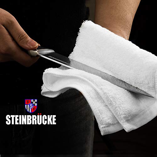 STEINBRÜCKE Chef\'s Knife - 10 Inch Pro Kitchen Knife, HRC58 German Stainless Steel, Sharp Chef Knife with Full Tang Ergonomic handle for Home Kitchen Restaurant