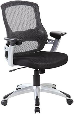 Azbro-Office Mid Back Mesh Ergonomic Office Chair with Lumbar Support and Arms