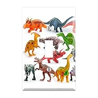 Dinosaur Light Switch Cover, Dino Toys Wall Plate, Dinosaurs Wall Plate, Dinosaur Light Switchplate, Dinosaurs Nursery Light Switch, Jurassic Park, Dino Decor TF34