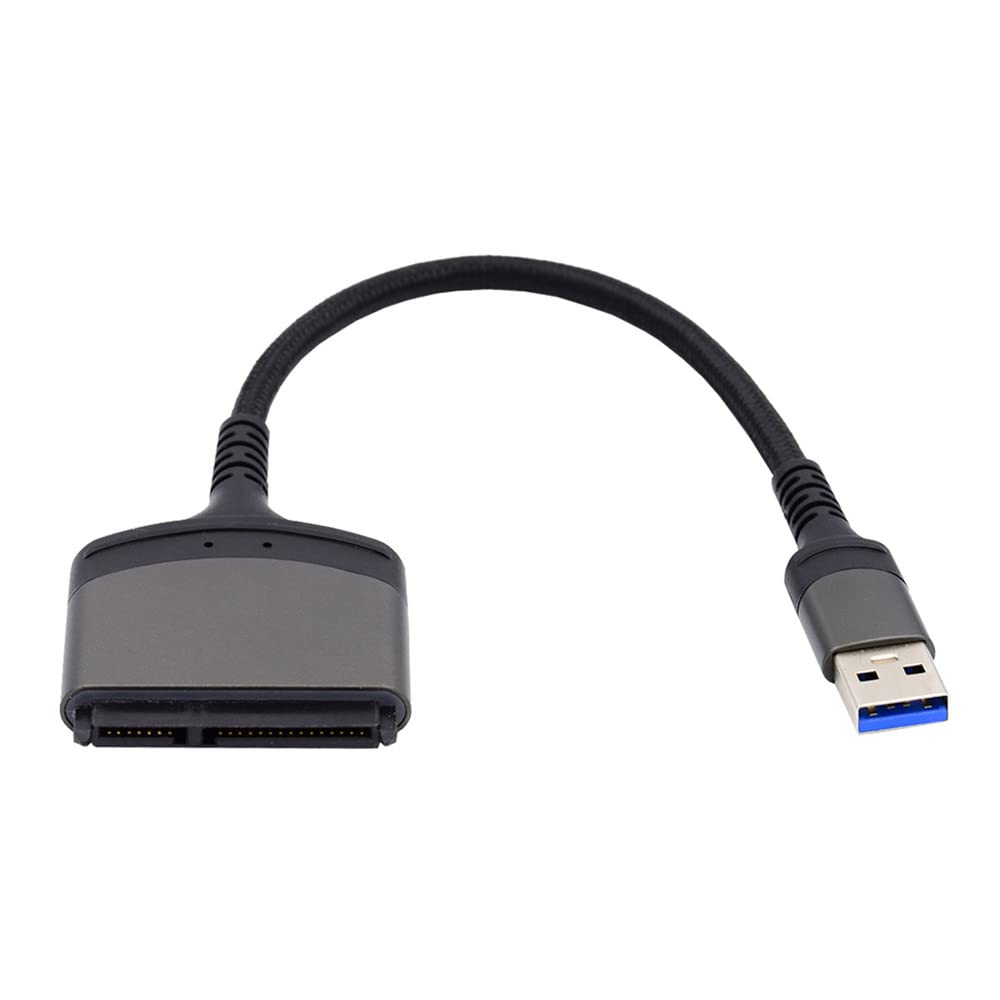 Cablecc 5Gbps USB 3.0 Type-A to SATA 22 Pin Adapter Cable for 2.5" Hard Disk Driver SSD
