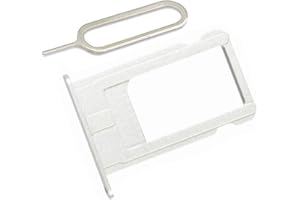 LIBAI-V SIM Card Slot Holder Replacement Part for iPhone 6 Plus Incl Eject Pin + Cloth (Silver)