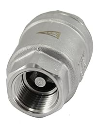 Duda Energía vcv wog1000 f050 Válvula Vertical, Acero inoxidable 304, 1 2" NPT Spring Loaded In Line baja presión de Cracking, 0.5"