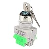 Key Operated Switch, 3 Position Security Key Lock Switch LAY37-20Y ...