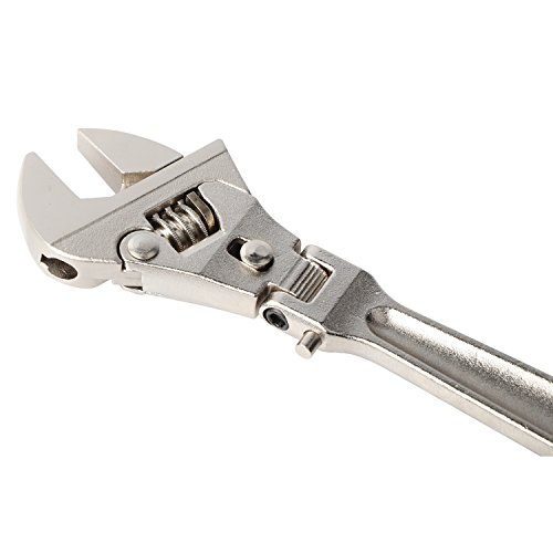 GETUHAND Flexhead Adjustable Wrench 8", Flex Ratcheting Wrench with 180