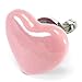 Pink Ceramic Heart Cabinet Knobs, Drawer Pulls & Handles Set/8pc ~ C08 Heart Shape Ceramic Knobs for Cabinets, Children’s Dresser, Kitchen Cabinets and Cupboards with Chrome Hardware