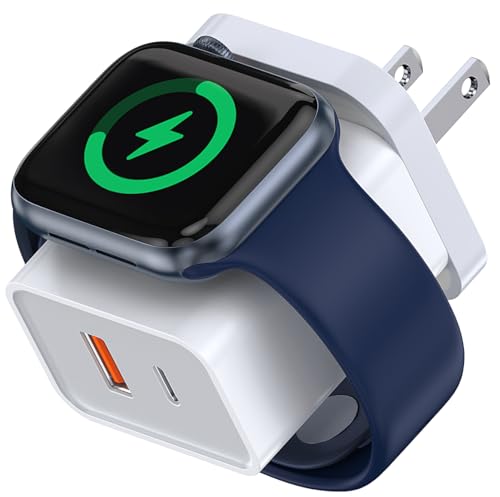 2025 Upgraded for Apple Watch Charger, 20W Dual Port USB C Wall Charger Plug Fast Charging Block for iPhone, Travel Charger Compatible with Apple Watch iPhone AirPods iPad
