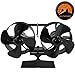 PYBBO Wood Stove Fan - Heat Powered Double Motors, Small Size 8 Blades Non-Electric Fireplace Silent Eco Fan for Gas/Pellet/Wood/Log Burner Stoves