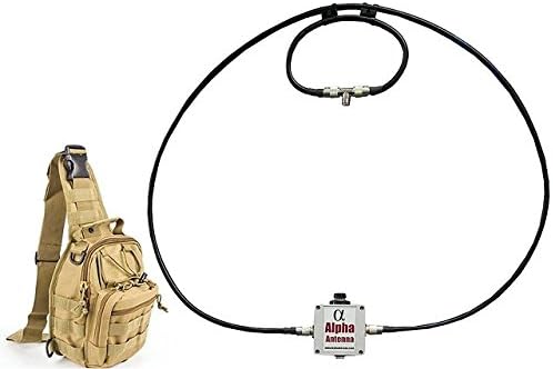 New 2019 Version! 10-40 Meter Alpha Loop Magnetic HF Antenna with Field Bag