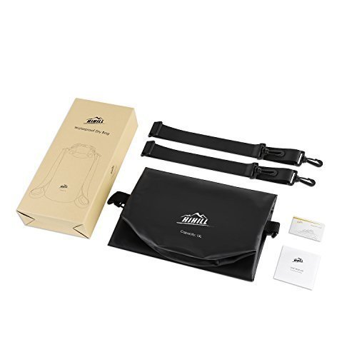 HiHiLL Sacs Etanches pour Activités de Plein Air et Sports Aquatiques Camping avec Une Pochette Etanche Téléphone, 15L