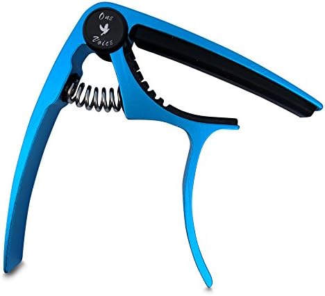 Guitar Capo Strings Accessories For Acoustic Electric Ukulele Tools | No Buzz One Hand Trigger | Blue By One Voice