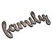 KU-DaYi Family Cutout Wood Sign Home Décor Wall Art Decor Rustic Farmhouse Front Door Sign 12 Inch Long