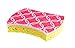Scrub-It Printed Scrub Dish sponge - Non-Scratch - Shaped for More Comfortable Grip and Handling - Make Cleaning Faster and Easier