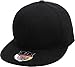 KBETHOS KNW-2364 BLK (7 1/4) The Real Original Fitted Flat-Bill Hats True-Fit, 9 Sizes & 20 Colors