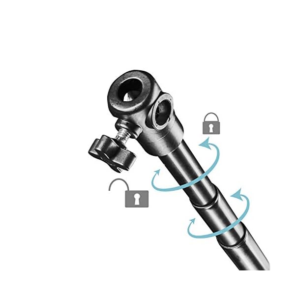 Walimex pro Teleskop Hintergrundsystem L 120-307 cm - stabiles Fotohintergrund System für Studio & Mobil I für… – Bild 8