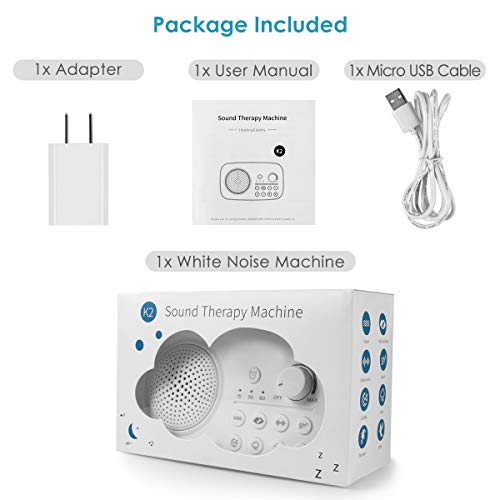 Vandora Noise Sound Machine for Sleeping-8 Soothing Ambient Sound Machines for Baby, Kids, Adults Sleep - Thumbnail 6
