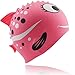 STARTSMART Kids Fun Silicone Swim Cap for Boys and Girls - Sharks & Minnows by Start Smart (Pink)