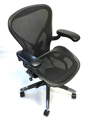 Herman Miller Aeron Chair Size B Fully Loaded Posture Fit (Renewed) - Thumbnail 3