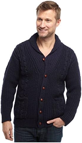 Genuine Scottish Knits Chunky Shawl Neck Cardigan