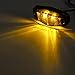 Partsam 8pcs 12V LED Light 2 Diode Smoke Lens/Amber Universal Mount Clearance Side Marker Trailer