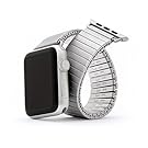 Twist-O-Flex Expansion Band in Black Stainless Steel for the 42mm Apple Watch in Size Large/Extra Large